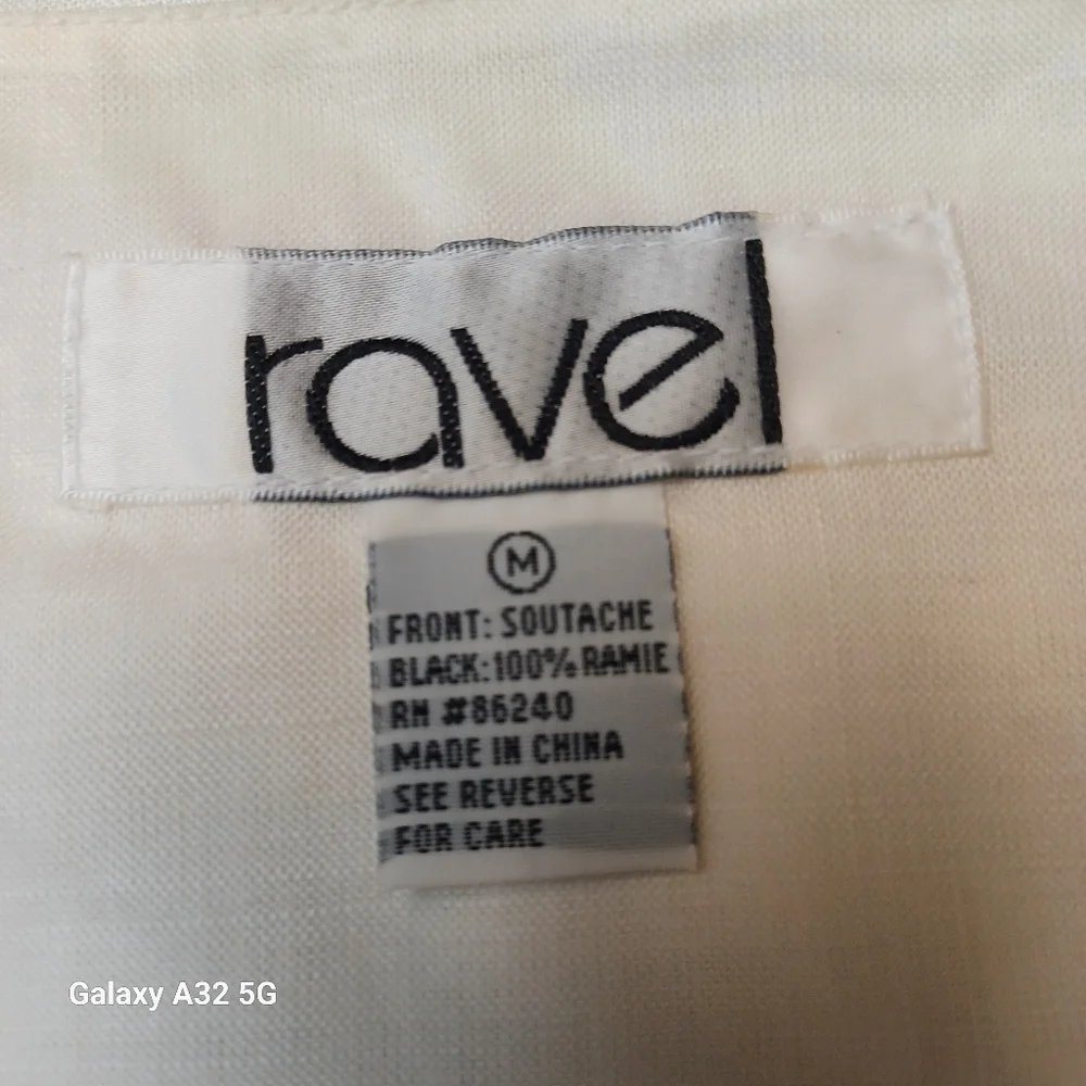 Ravel Women Vest White and Black Textured Fabric Size M - Picture 2 of 16